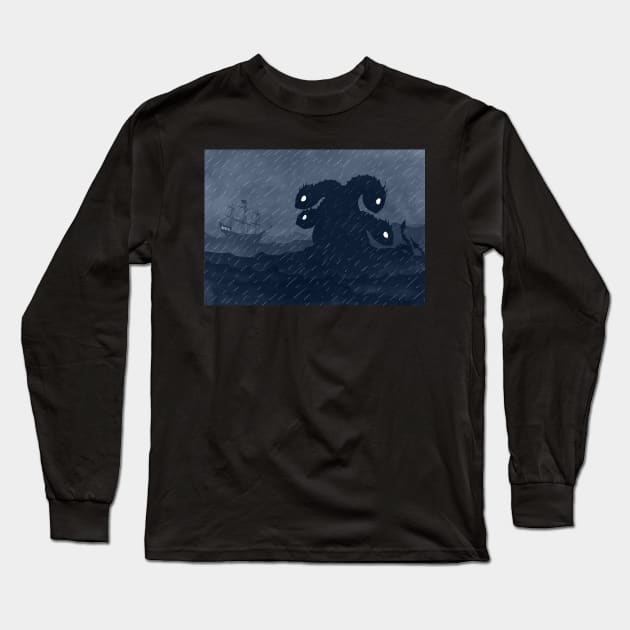 Ship & Sea Hydra Long Sleeve T-Shirt by djrbennett